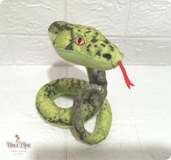 Cobra Verde de Feltro