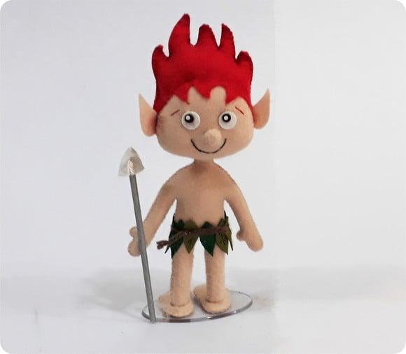 Curupira Mini em Feltro