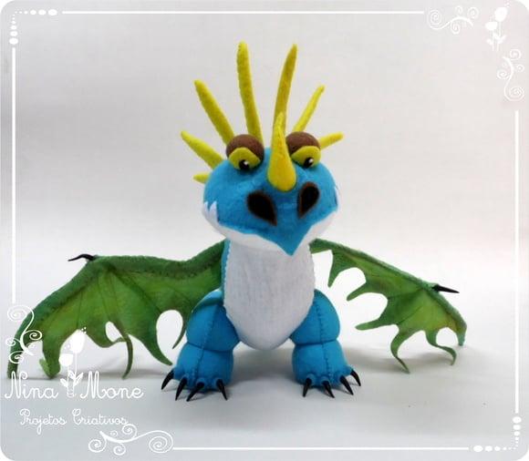 Dragão Nadder Mortal de Feltro