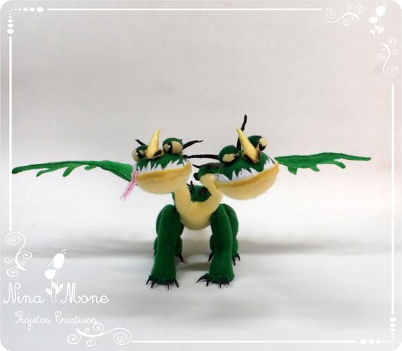 Dragão Ziperarrepiante de Feltro