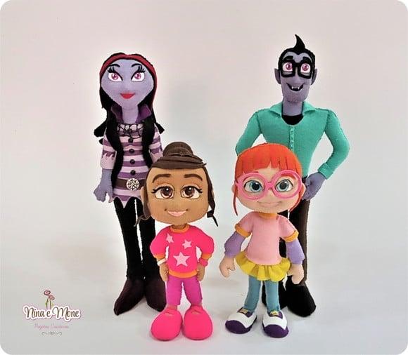 Kit de Bonecos Vampirina de Feltro