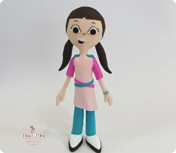 Marina Em Feltro - Kit Peixonauta