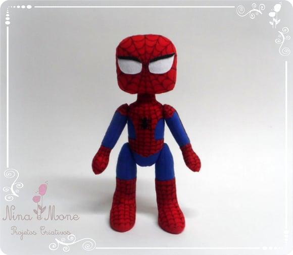 Menino Aranha Em Feltro
