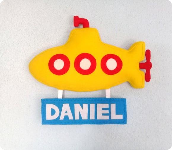 Porta Maternidade Submarino Amarelo 2