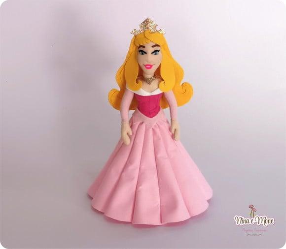 Princesa Aurora de Feltro - Bela Adormecida