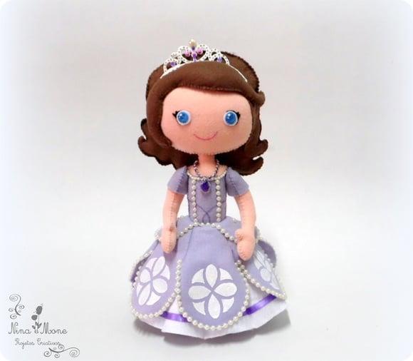 Princesa Sofia de feltro