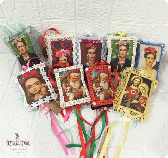 Relicário Santos ou Frida em Tecido