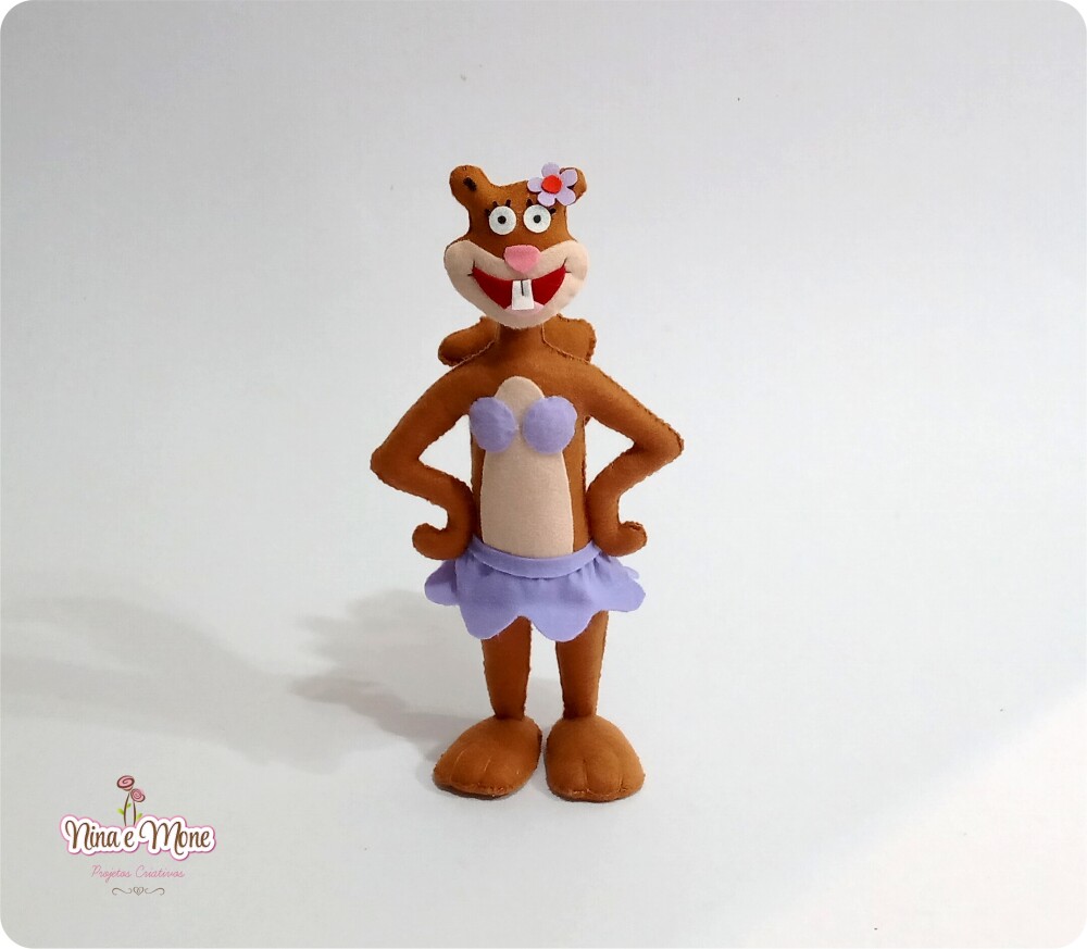 Boneca Sandy Bochechas de Biquini de feltro - Bob Esponja