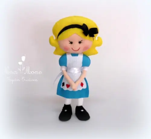 Alice no País das Maravilhas em Feltro