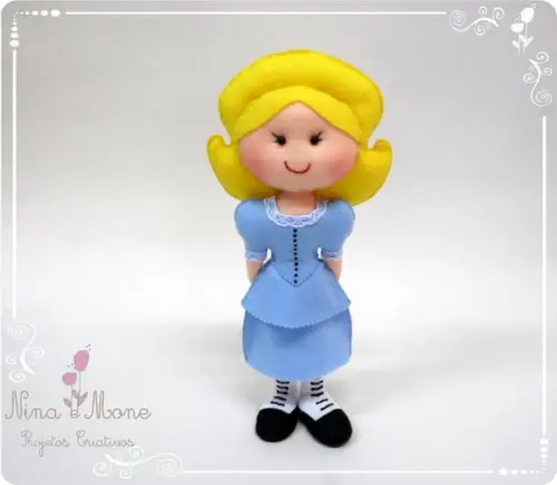 Alice no País das Maravilhas de Feltro