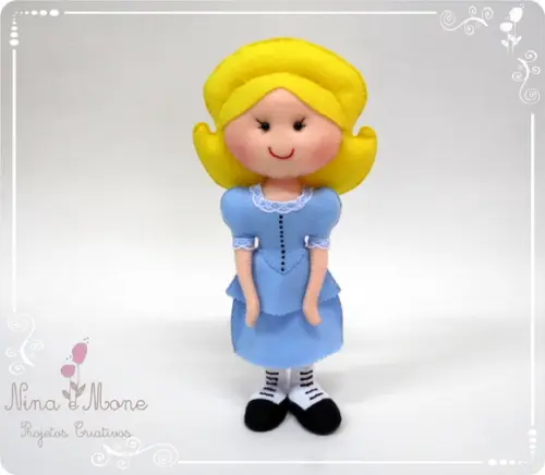 Alice no País das Maravilhas de Feltro