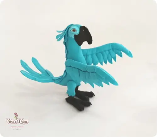 Arara Blu de Feltro - Tema Rio