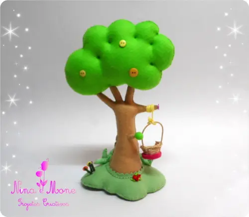 Árvore Lalaloopsy em Feltro