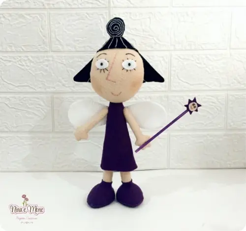 Babá Plum de Feltro - Tema Ben e Holly