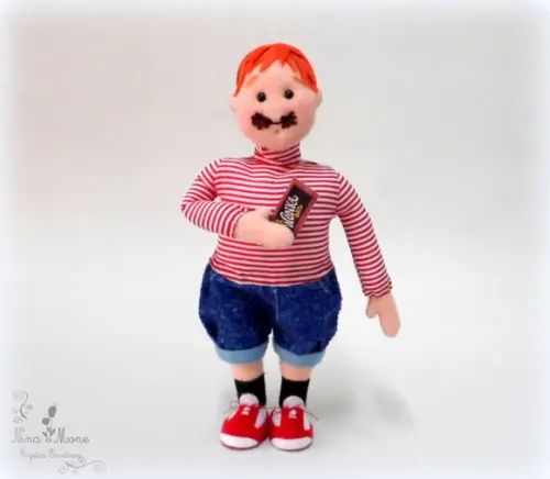 Augustus Gloop de feltro