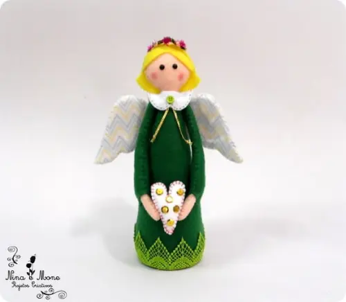 Boneca Anjinha em Feltro
