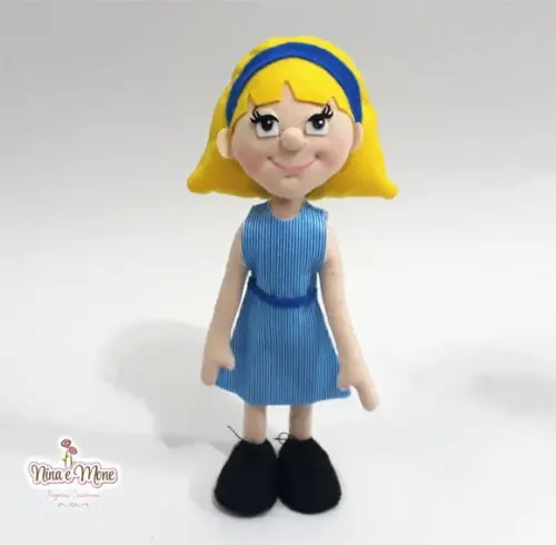 Boneca Aninha de Feltro - Tema Pippi Meialonga