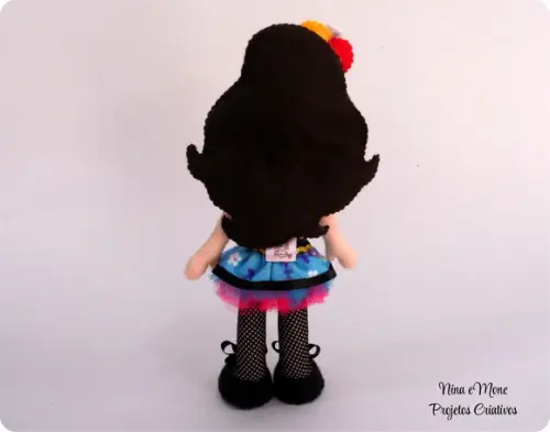 Boneca Isabel de feltro - tema Elena de Avalor