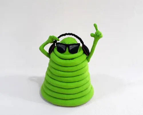 Boneco Blooby de feltro (Transilvania)