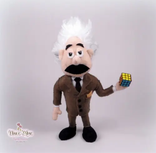 Boneco Albert Einstein de Feltro - Peabody e Sherman