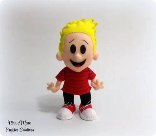 Boneco Calvin de feltro