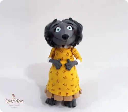 Boneca Wanda de feltro (Transilvania)
