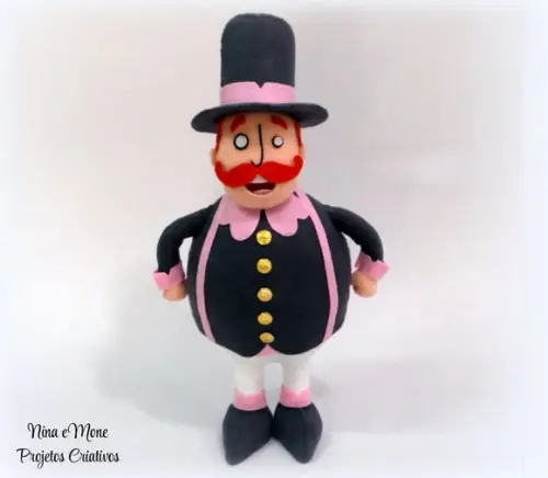 Boneco Aviador de Feltro