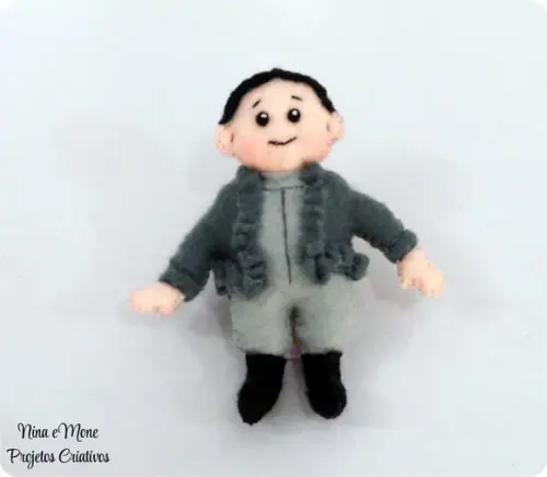 Boneco Baby Addams de Feltro