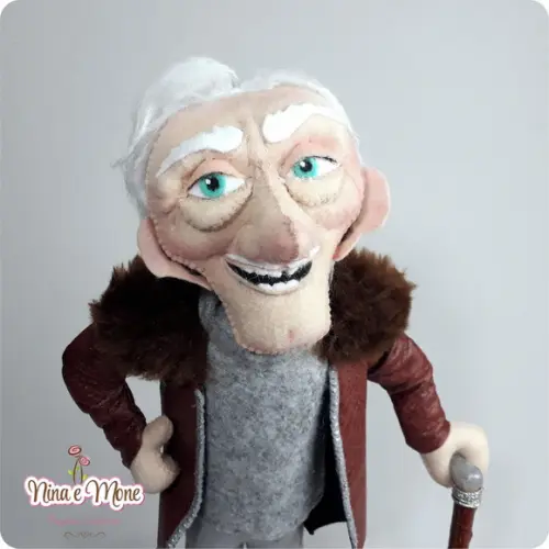 Boneco Charles Muntz de Feltro - Tema Up