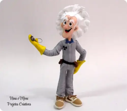 Boneco Doc Emmet Brown de Feltro