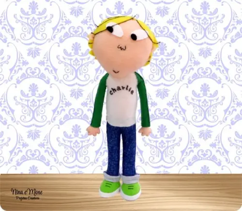 Boneco Charlie de Feltro