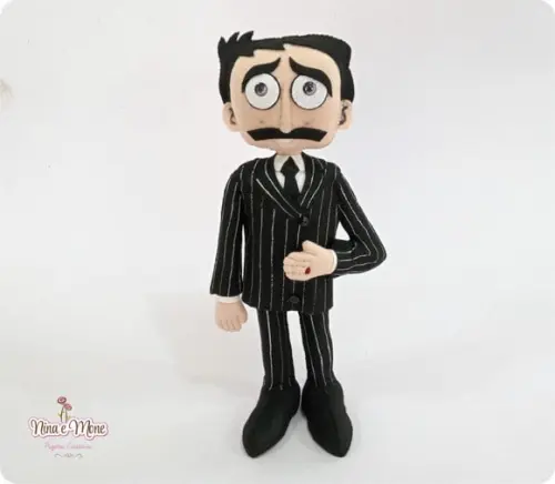 Boneco Gomez Addams de Feltro
