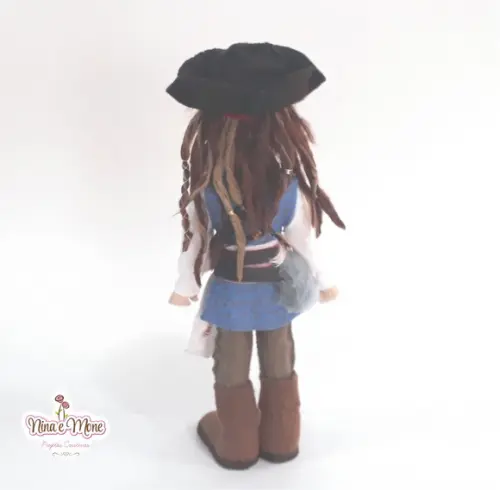 Boneco Jack Sparrow de Feltro