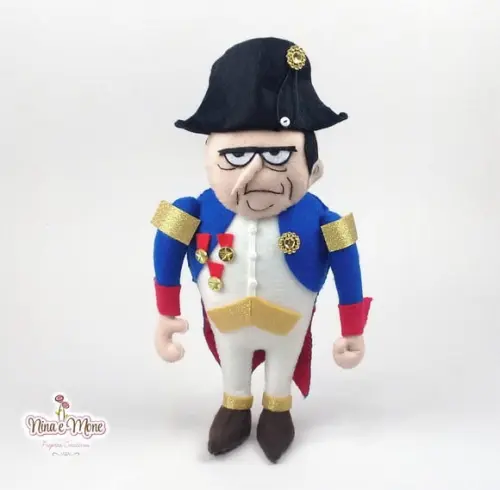 Boneco Napoleão Bonaparte de Feltro - Peabody e Sherman
