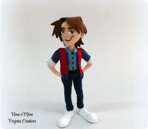 Boneco Marty Mcfly de Feltro