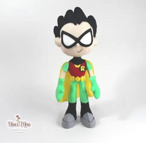 Boneco Robin de Feltro - Tema Jovens Titãs