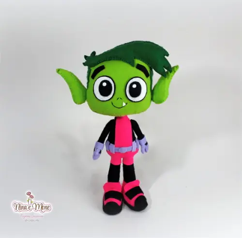 Boneco Mutano de Feltro - Tema Jovens Titãs
