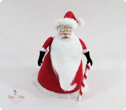 Boneco Santa Claus de feltro