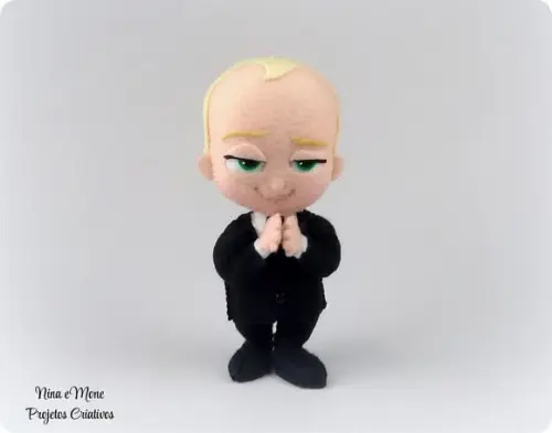 Boneco o Poderoso Chefinho de Feltro