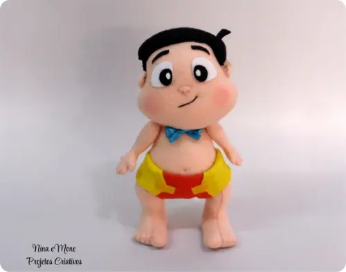boneco nhonho baby de feltro - tema chaves