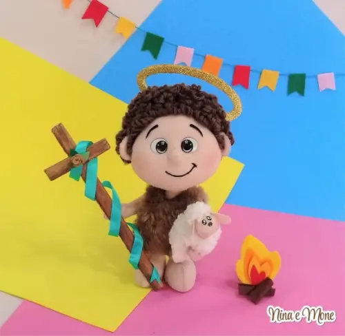 Boneco São Joãozinho de Feltro