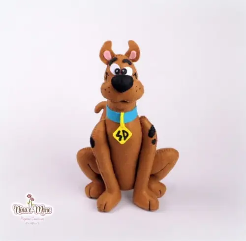 Boneco Scooby Doo de feltro
