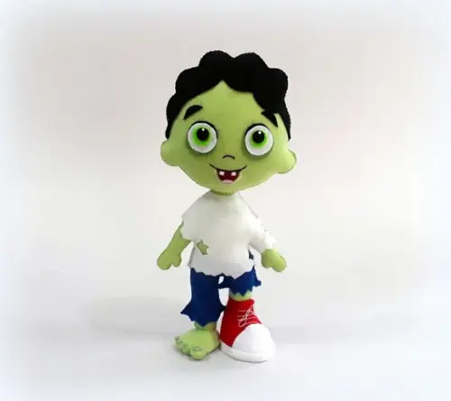 Boneco Zumbizinho de feltro (Halloween)