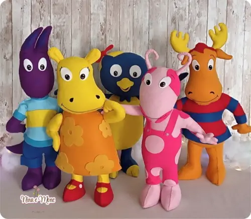 Bonecos Backyardigans em Feltro