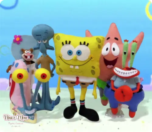 Bonecos Bob Esponja de Feltro