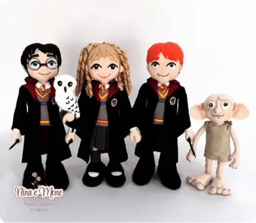 Bonecos Harry Potter de Feltro