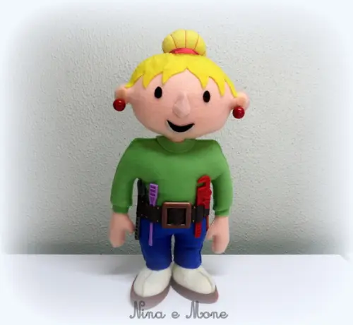 Bonecos Bob o Constutor em Feltro