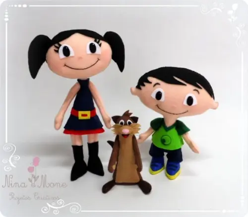Bonecos Show da Luna em Feltro
