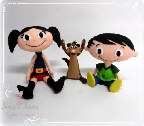 Bonecos Show da Luna em Feltro