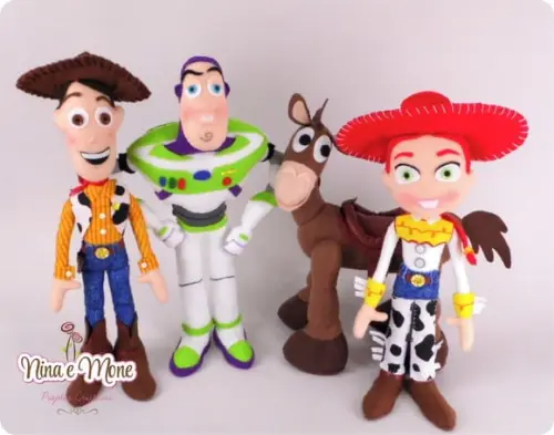 Bonecos Toy Story de Feltro